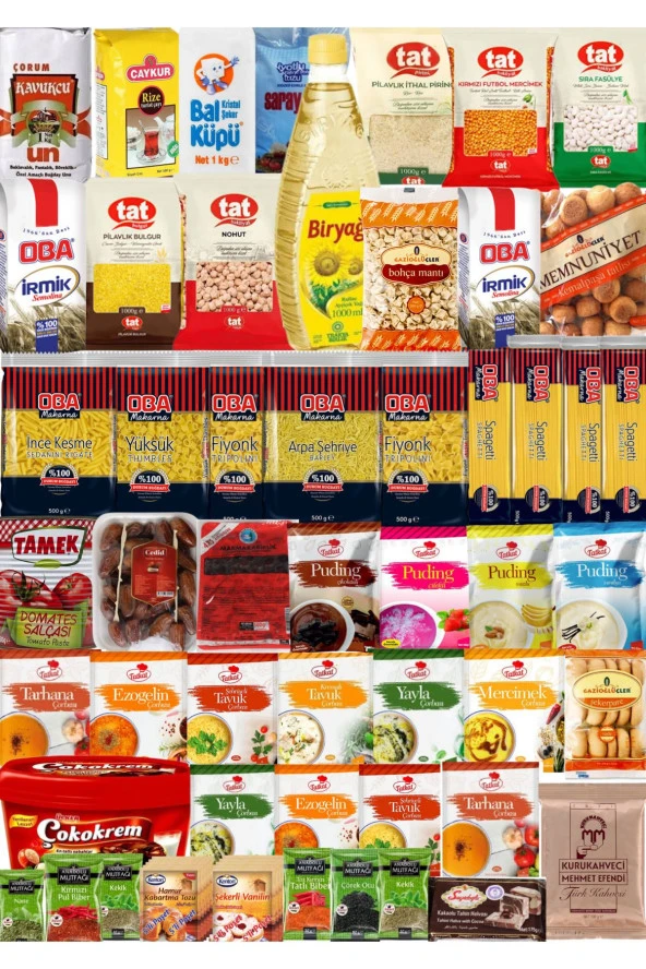 BİRYAĞ Ramazan Paketi Kumanya Yardım Gıda Erzak Kolisi Mega Paket 52 Parça Ürün