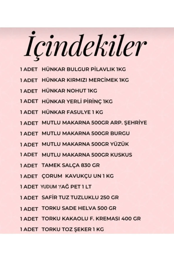 YUDUM Ramazan Paketi Kumanya Yardım Erzak Gıda Kolisi 16 Parça Ürün Ekonomik Kumanya - 2