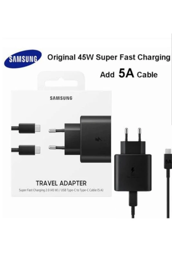 Orijinal 45w 5a Süper Hızlı Şarj Cihazı Adaptör Pd - 5amper Kablo Ep-ta845 (siyah) - 7