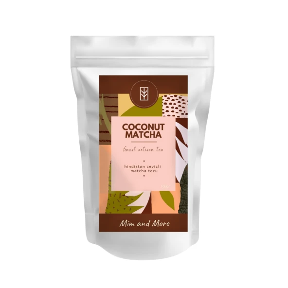 Mim and More Coconut Matcha Hindistan Cevizli Matcha 100 gr