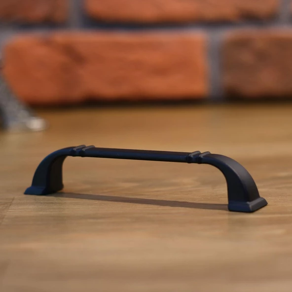 Roma Kulp Mobilya Mutfak Dolabı Çekmece Dolap Kulpları Kapak Kulpu Kulbu Siyah 160 mm Metal - 6