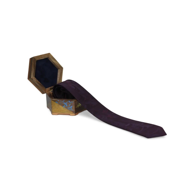 e38 ERKEK RENKLİ EBRU KRAVAT - K0133 - 2