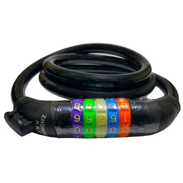 HSGL ŞİFRELİ HALAT KİLİT (5 ŞİFRELİ RENKLİ) 12X120cm - 4