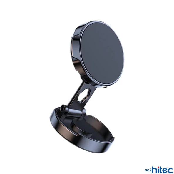 ScHitec Katlanabilir Manyetik Araç İçi Telefon Tutucu Siyah - 3