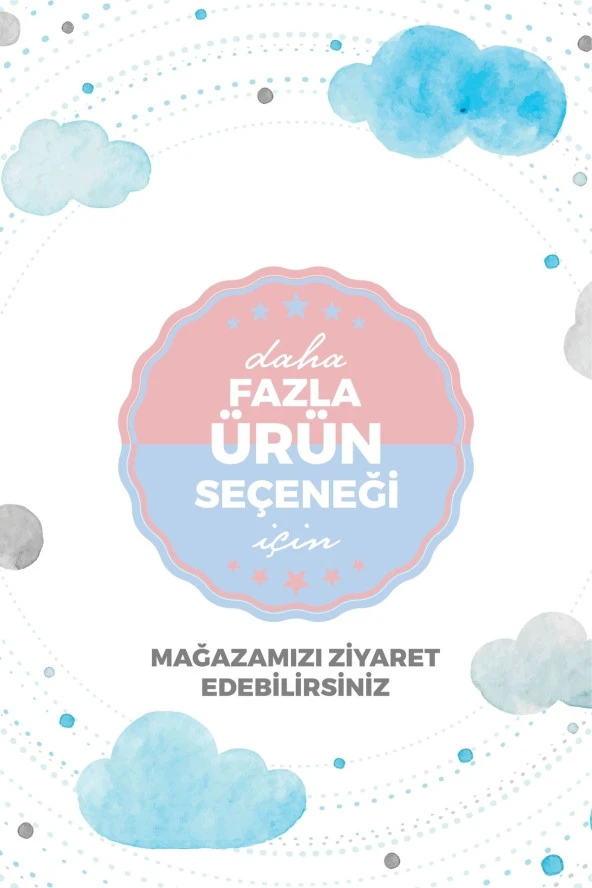 Umaybebek Bebek Nevresim Takımı, Çarşaf - %100 Pamuk-Mavi Yıldızlı D - 4