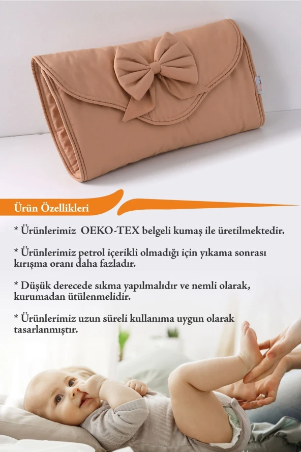 Umaybebek Alt Açma Minderi Çantalı - Kahve- - 3