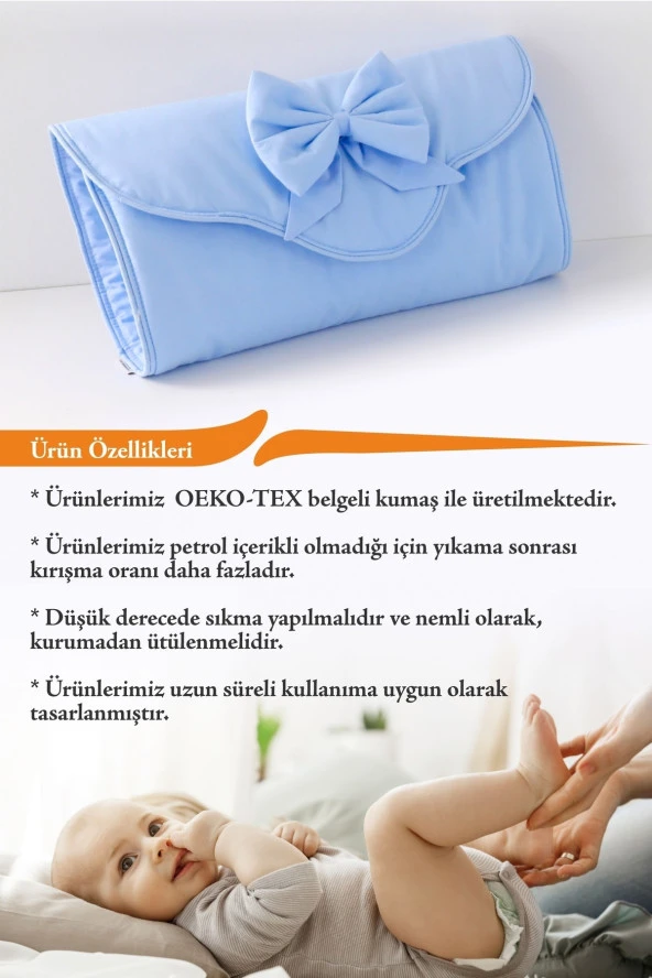 Umaybebek Alt Açma Minderi - Çantalı - Mavi- - 3