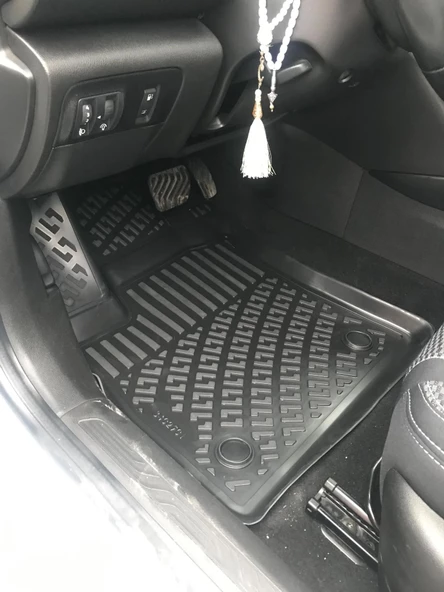 Rizline Renault Megane 4 Sedan 2016 ve Sonrası 3D Havuzlu Paspas ve Bagaj Havuzu Siyah - Resim 2