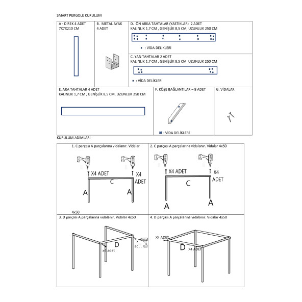 Pinoxi Ahşap Çardak Sundurma - 5