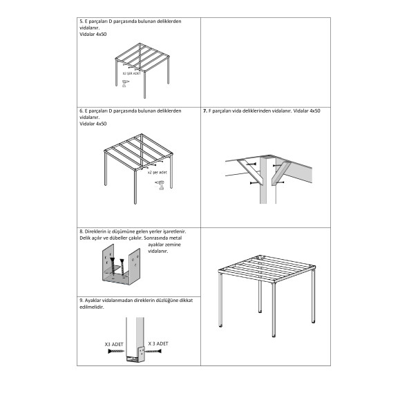 Pinoxi Ahşap Çardak Sundurma - 6