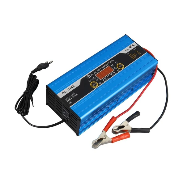 Powermaster Dc-1240A 12 Volt Max 40 Amper Akıllı Akü Şarj Cihazı Aleti Koruma Devreli Otomatik - 6