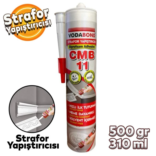 Strafor Yapıştırıcısı CBM 11 Stropiyer Tavan Kaplama Sıtrafor Yapıştırıcı 500gr 310ml