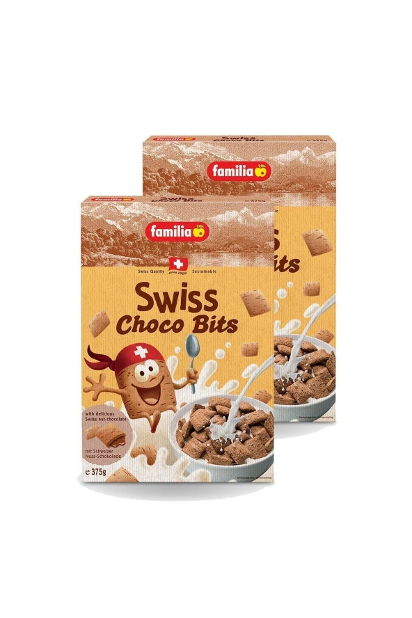 FAMİLİA Swiss Choco-Bits Kahvaltılık Gevrek 375 Gr X 2