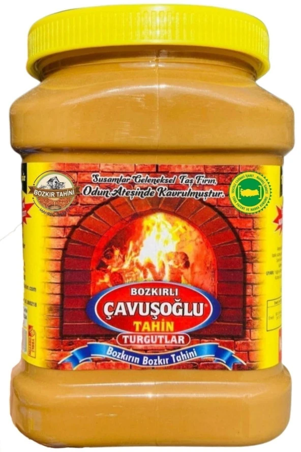 BOZKIRLI ÇAVUŞOĞLU Bozkırlı Çifte Kavrulmuş Tahin Kepeksiz 930 Gr