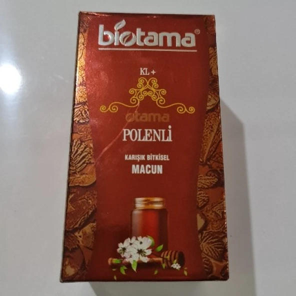 Biotama Bal Polenli Bitkisel karışımlı Macun 430ge