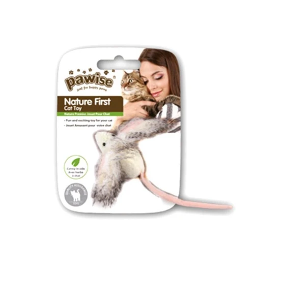 Pawise Büyük Kulaklı Fare Kedi Oyuncağı - Resim 2