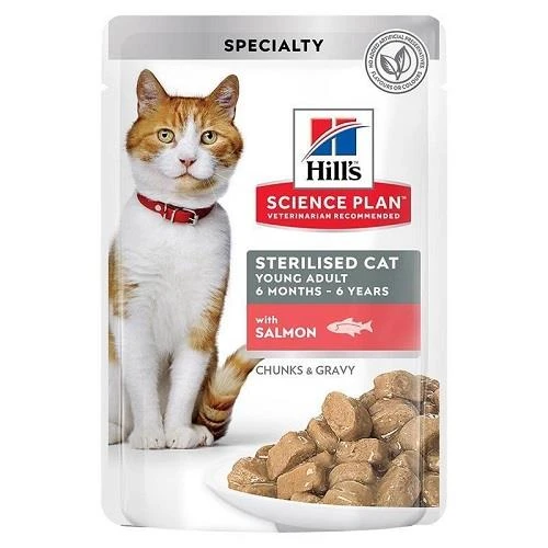 Hills Chunks İn Gravy Somonlu Kısırlaştırılmış Kedi Konservesi 85 Gr ürün görseli 1