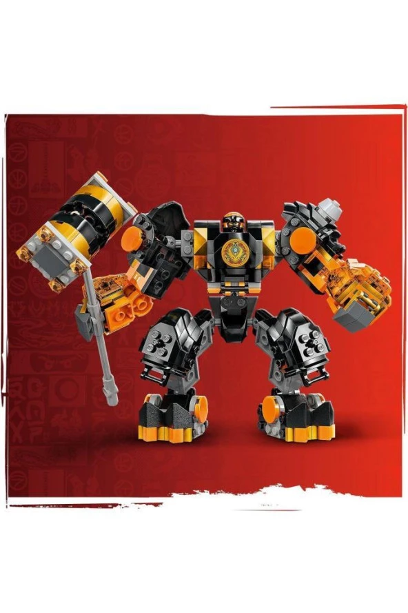 Lego Ninjago Cole'un Toprak Elementi Robotu 71806,Aksiyon Figürü İçeren 235 Parça Yapım seti - 6