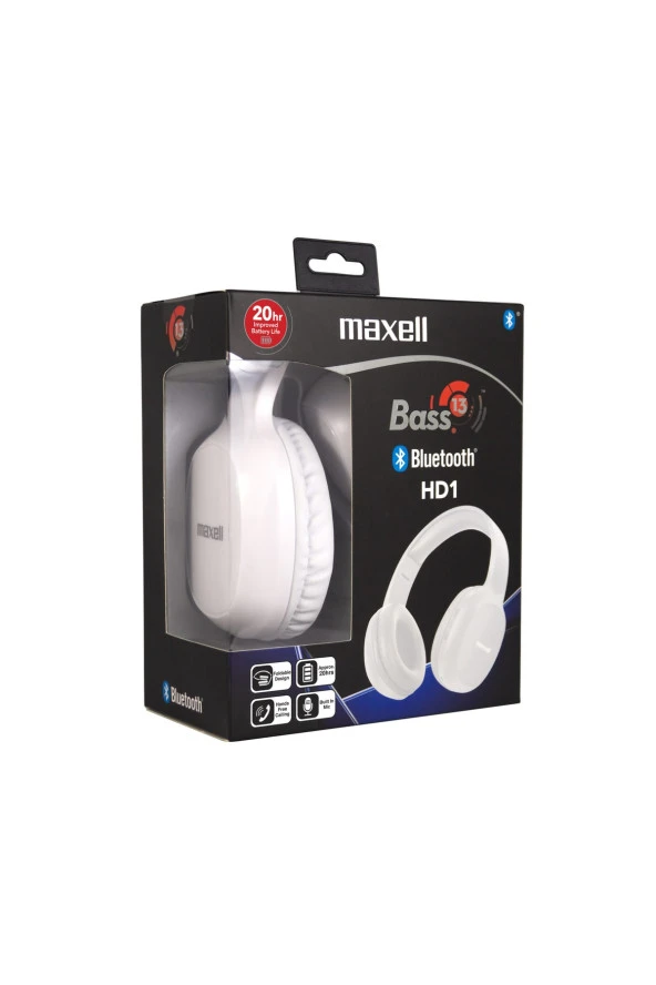 B13-hd1 Bass 13 Kulak Üstü Bluetooth Kulaklık Beyaz
