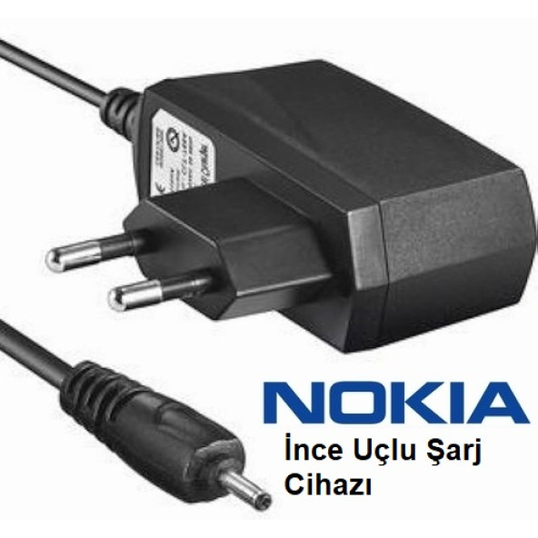 Nokia 1203 ince Uçlu Cep Telefonu Şarj Cihazı Aleti (2 YIL İTHALATÇI Garantili)