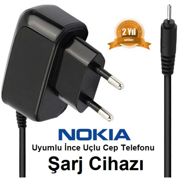 Nokia 3110 Uçlu Cep Telefonu Şarj Cihazı Aleti (2 YIL İTHALATÇI Garantili)