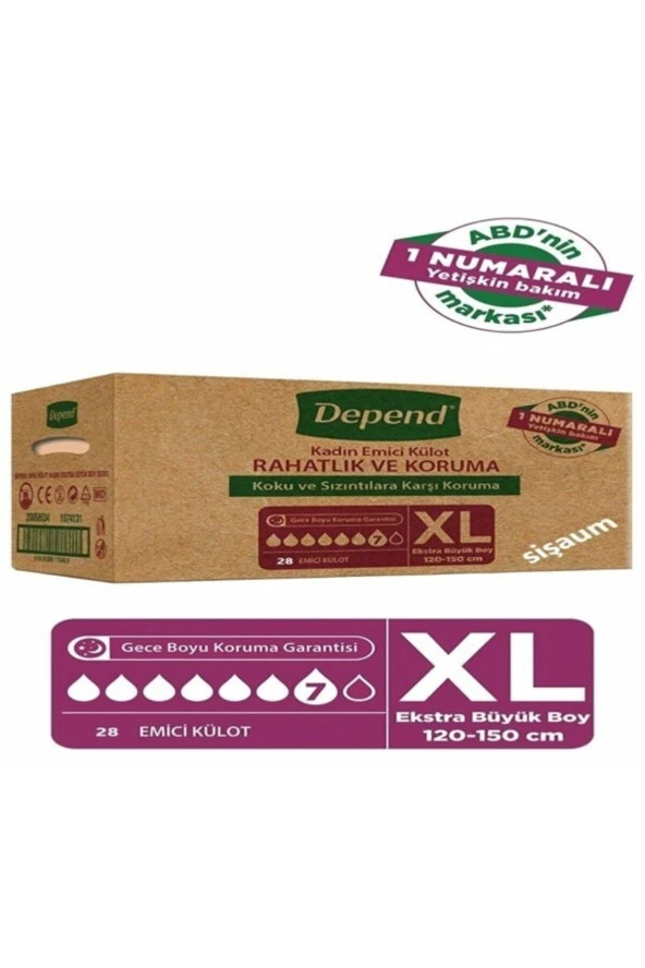 Yeni Süper Emici Külot Hasta Bezi 27 Adet Xl Beden Lohusa Pedi - Resim 4