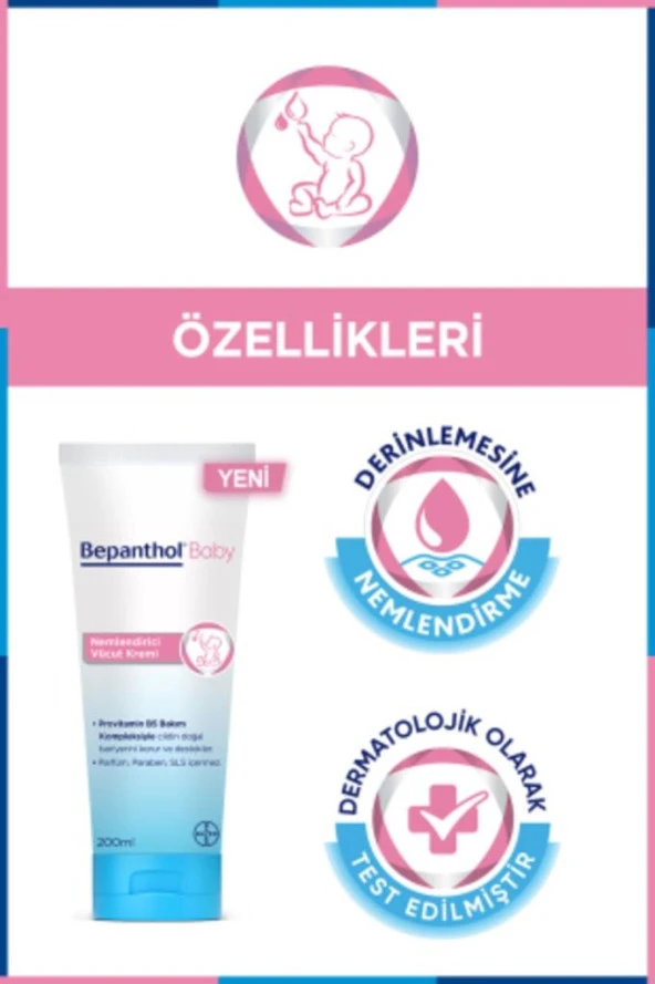 Bepanthol Baby Nemlendirici Vücut Kremi 200 Ml - 7