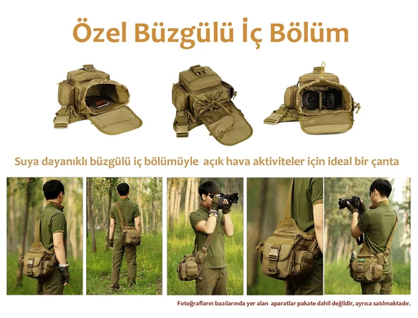 Protector Plus Tek Omuz Çanta (Haki) - 4