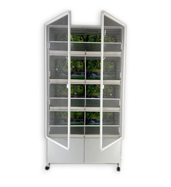 İstanbul Kafes Model 8d Pvc Kuş Dolabı ( KURULU GÖNDERİM. ) - 2