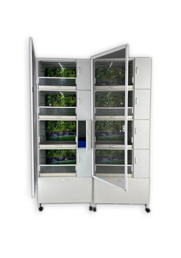 İstanbul Kafes Model 8dy-yy Pvc Kuş Dolabı Dolap Kafes Salma Kafes. ( KURULU GÖNDERİM. )