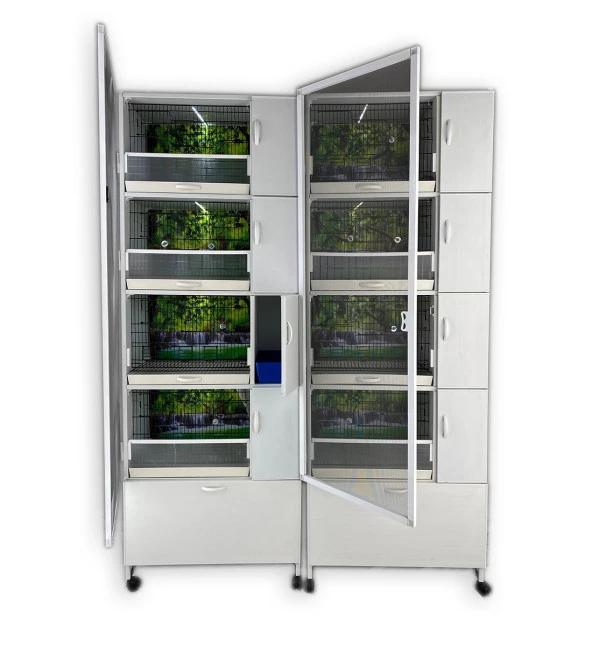 İstanbul Kafes Model 8dy-yy Pvc Kuş Dolabı Dolap Kafes Salma Kafes. ( KURULU GÖNDERİM. ) - 4