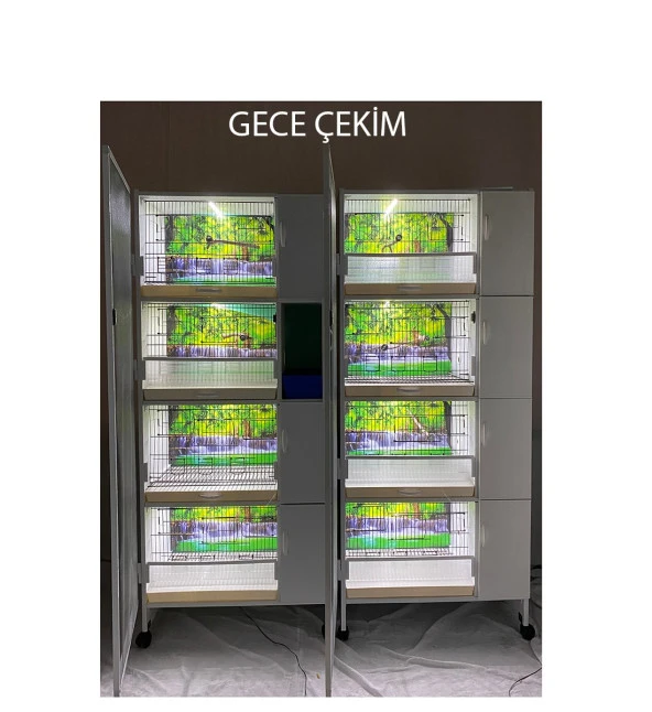 İstanbul Kafes Model 8y-yy Pvc Kuş Dolabı Dolap Kafes Salma Kafes. ( KURULU GÖNDERİM. ) - 2