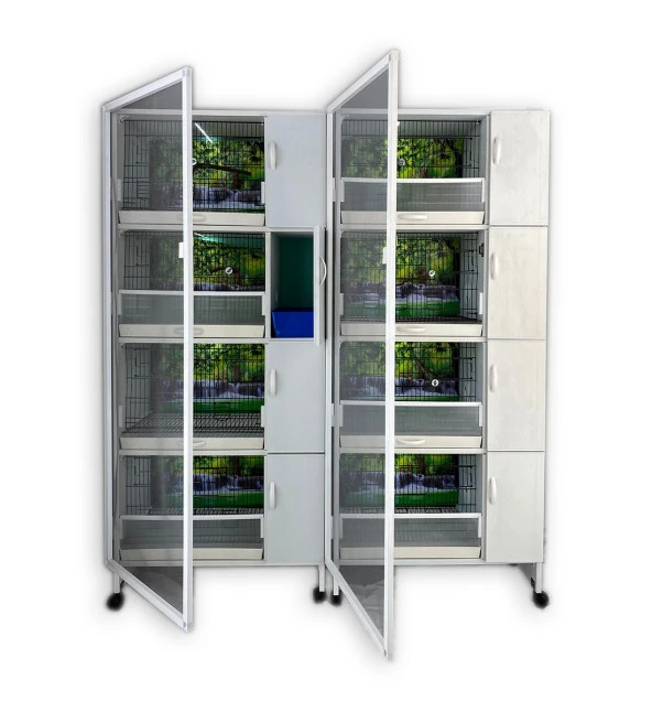 İstanbul Kafes Model 8y-yy Pvc Kuş Dolabı Dolap Kafes Salma Kafes. ( KURULU GÖNDERİM. ) - 4