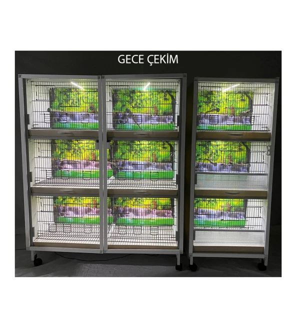 İstanbul Kafes Model M09 Pvc Kuş Dolabı. ( KURULU GÖNDERİM. ) - 2