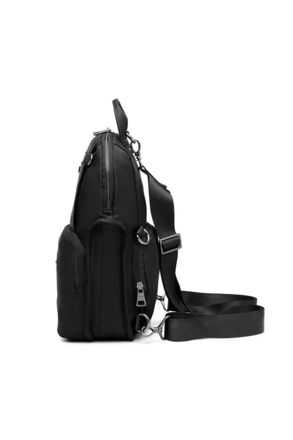 Saten Kumaş Kadın Postacı ve Sırt Çantası Barcelona 2108 - Resim 7