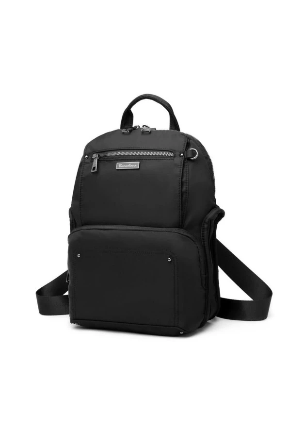 Saten Kumaş Kadın Postacı ve Sırt Çantası Barcelona 2108 - Resim 2