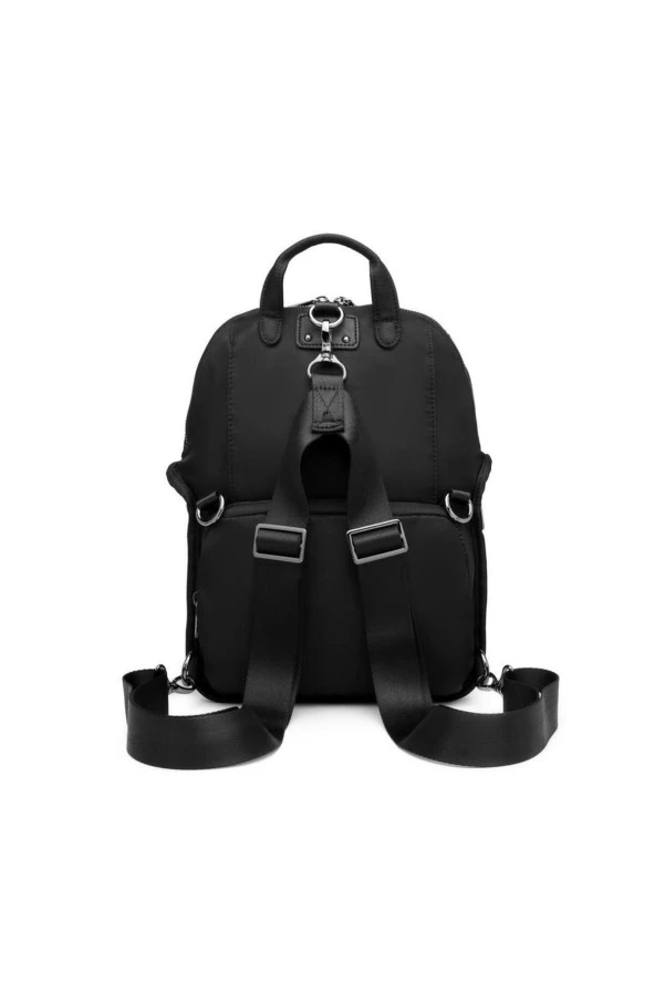 Saten Kumaş Kadın Postacı ve Sırt Çantası Barcelona 2108 - Resim 3