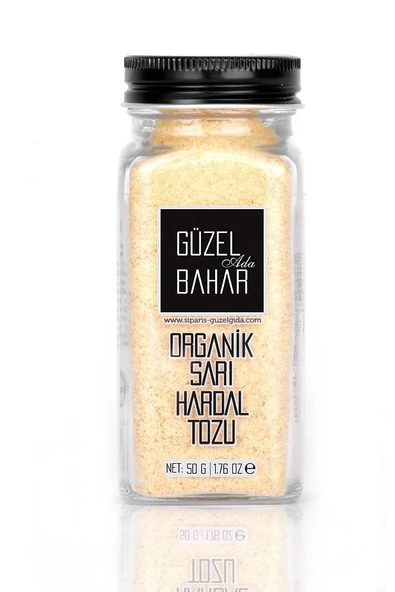 Organik Sarı Hardal Tozu 50 Gr