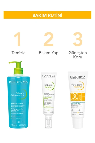 BIODERMA Photoderm Akn Mat Karma Ve Yağlı Ciltler Için Matlaştırıcı Etkili Spf30 Güneş Koruyucu 40ml 3701129803691 - 4