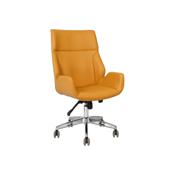 Hunt Mobilya Avor Sarı Deri Ofis Makam Koltuğu - 2