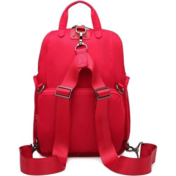 Barcelona Saten Kumaş Kadın Postacı ve Sırt Çantası Barcelona 2108 - Resim 2