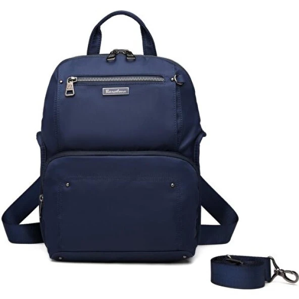 Barcelona Saten Kumaş Kadın Postacı ve Sırt Çantası Barcelona 2108 - Resim 3