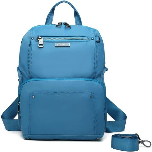 Barcelona Saten Kumaş Kadın Postacı ve Sırt Çantası Barcelona 2108 - Resim 3