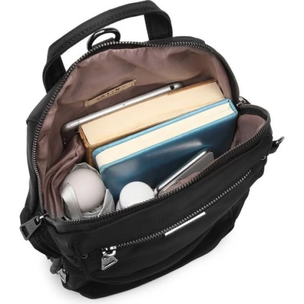 Barcelona Saten Kumaş Kadın Postacı ve Sırt Çantası Barcelona 2108 - Resim 5