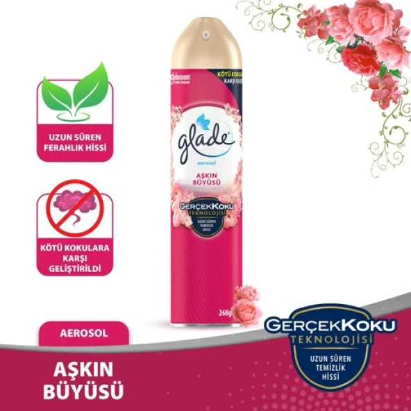 Glade Aerosol Oda Kokusu  Aşkın Büyüsü 300 Ml