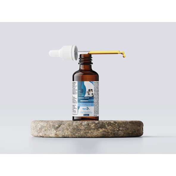 Vet's Health Derma Drop Kedi ve Köpekler İçin Tüy ve Cilt Gelişimini Destekleyici Damla15ml - 6