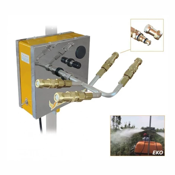 Global Taral Elektrojet-2 Yön 4 Çıkış Zeytin-Meyve Modeli Pulverizatörü(Damla Önleyicisiz)