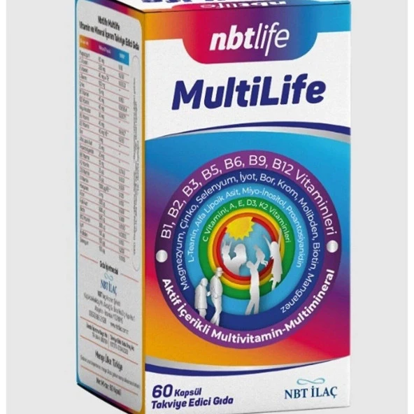NbtLife MultiLife Takviye Edici Gıda 60 Kapsül ürün görseli 1
