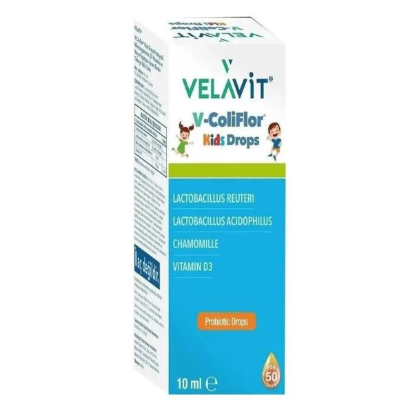 Velavit V-ColiFlor Kids Drops Probiyotik Damla 10 ml