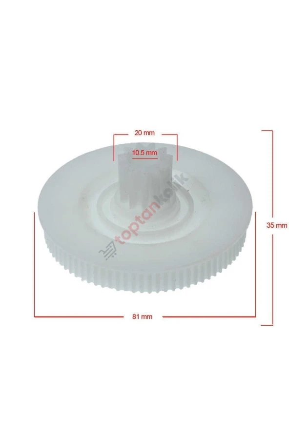 Arnica Promeat Aa1295 Model Uyumlu Grande Et Kıyma Makinesi Şase Kasnak Dişlisi M6 - 4